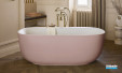 Baignoire îlot Bastille de Jacob Delafon coloris Rose pale