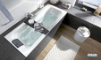 Baignoire design disponible en 22 modèles Villeroy & Boch Loop & Friend Square