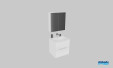 Meuble de salle de bains Addict de Burgbad, largeur 60 cm, coloris blanc mat