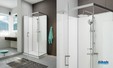Cabine de douche intégrale Moorea avec porte pivotante version Avantage de Hoesch by Leda