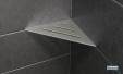 Schlüter®-SHELF-E-S1. Design WAVE - Coloris Acier inox. brossé