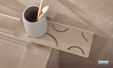 Schlüter®-SHELF-W Design CURVE - Coloris Sable (TSC)