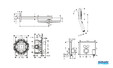 Ensemble de douche encastré thermostatique Raindance E 300 Chrome Hansgrohe - Schéma technique