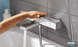 Robinet douche et baignoire Ecostat E thermostatique Chrome Hansgrohe