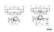 Robinet douche et baignoire Ecostat E thermostatique Chrome Hansgrohe - Schémas techniques