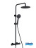 Colonne de douche thermostatique Inox Line finition PVD Noir mat anodisé de Aubade Création