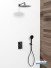 Omega-pack thermostatique douche complet chromé noir brossé de Cristina Ondyna