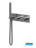 Façade thermostatique TRIVERDE Métal brossé de Cristina Ondyna