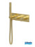 Façade thermostatique TRIVERDE Or brossé de Cristina Ondyna