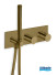 Façade thermostatique TRIVERDE Vieux bronze mat de Cristina Ondyna