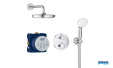 Robinetterie hydrothérapie ensemble de douche encastré avec tempesta 210 de Grohe