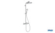 hydrotherapie colonne de douche crometta s ecosmart  de hansgrohe