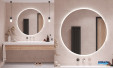 Miroir rond Luna de Trio Lighting for you en 100 cm