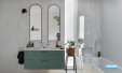 Meuble Odéon Rive Gauche, finition Eucalyptus velours