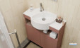 Meuble de salle de bains Astuce coloris terracotta de la marque Decotec