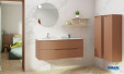 Meuble salle de bain Éloge couleur terracotta de Decotec