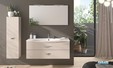 Meuble de salle de bain Flore coloris laqué poudre mat de Decotec