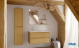 Meuble de salle de bains Bocage en bois massif de la marque Sanijura