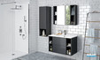 Meuble vasque Open coloris monochrome graphit de Ambiance Bain