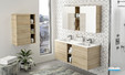 Meuble double vasque Open coloris monochrome messina de Ambiance Bain