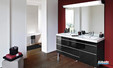 meuble double vasque laqué et rangements Decotec Rivoli
