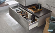 commode 1 niveau de rangement décor graphite Delpha Unique 90 