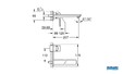 Mitigeur monocommande 2 trous lavabo Taille L Lineare Chromé de Grohe - Schéma