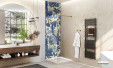 Panneau mural Vipanel finition Velvet, blue garden