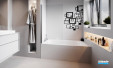 Pare-baignoire NPB3 par Decotec en coloris chromé