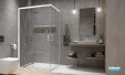 Paroi de douche Arty accès d'angle de Leda