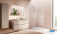 Paroi de douche Walk-in Easy 2.0 Fil d'eau par Ronal coloris Blanc mat