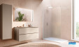 Paroi de douche Walk-in Easy 2.0 Lina par Ronal coloris Blanc mat