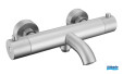 Mitigeur bain/douche thermostatique Inox line finition Inox brossé d'Aubade Création