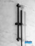 Set barre de douche Inox Line finition Noir mat anodisé de Aubade Création