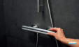 Mitigeur douche Ecostat Fine de Hansgrohe. Finition Chromé
