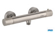 Mitigeur douche thermostatique inox brossé One Piece de Paini