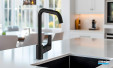 Robinet évier focus m41 260 noir mat de hansgrohe