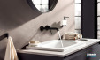 Mitigeur lavabo mural Essence taille L finition Phantom Black de Grohe