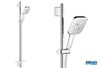 Ensemble de douche complet avec douchette carrée Rainshower SmartActive de Grohe