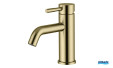Mitigeur lavabo medium Inox Line finition Or Brossé d'Aubade Création