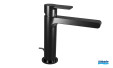 Mitigeur lavabo large Delta de Cristina, Galvanique Imperial Black