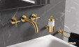 Mélangeur Lavabo Mural 3 Trous Atrio finitions spéciales de Grohe Spa 