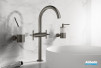 Mélangeur taille XL croisillons Hard Graphite brossé Atrio de Grohe 