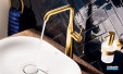 Mitigeur lavabo Essence taille XL finition Cool Sunrise brossé de Grohe
