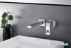 Mitigeur lavabo mural Chrome Eurocube