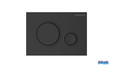 Plaque de commande WC Round de la gamme Derby Style coloris noir mat par Vigour