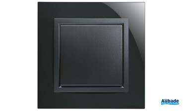 Plaque Hager Kallysta épure Nuit - WKN831 - Occasion (vendu à L'unité)