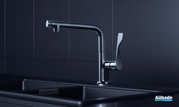 Robinet De Cuisine Bar Axor Citterio Finition Acier Optique - Référence 39851801, Débit 1,5 GPM