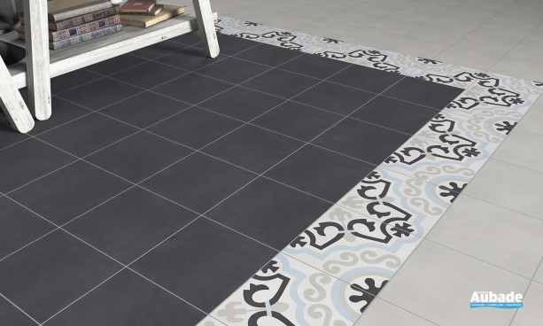 Carrelage noir Bati-orient Carreaux ciment 