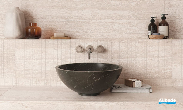Collection Travertine Tivoli par Azteca en coloris Ivory extérieur